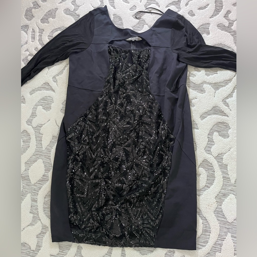 lane bryant sparkle dress with 3 quarter sleeves
